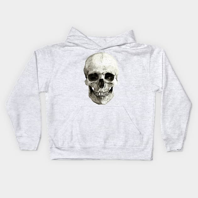 Splatter Skull Kids Hoodie by Heather Dorsch Creations